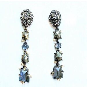 ALEXIS BITTAR Earrings 10K plated, labradorite, pyrite & lolite